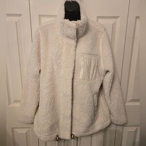 Madewell White Sherpa Jacket